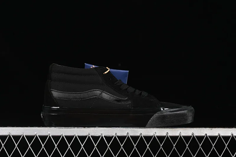 All categories Vans Vans series Vans Mid Vans China Vans Sk8-Mid Reissue 83 High-end branch Black Warrior Suede casual retro skateboard shoes VN000CQQBKA